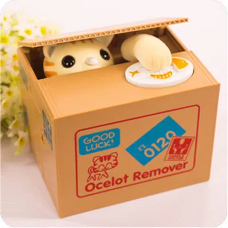 Creative Piggys Bank Steal Money Cat Piggy Banks Panda Coin Box Kids Money Automatic Money Box MJ070301